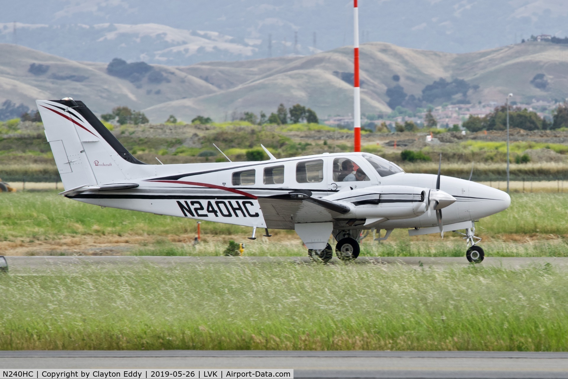 N240HC, 1979 Beech 58P Baron C/N TJ-221, Livermore Airport California 2019.