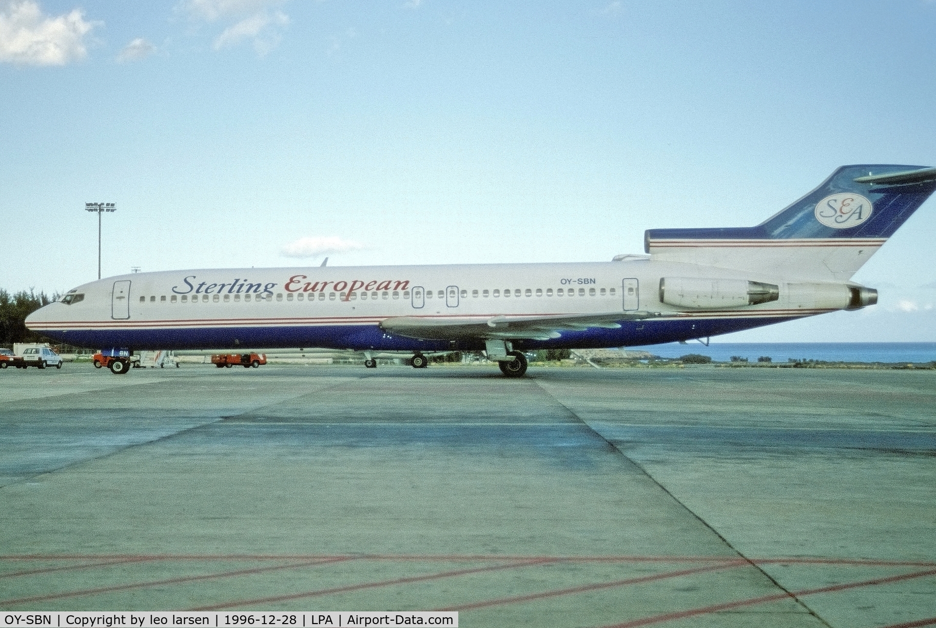 OY-SBN, 1981 Boeing 727-2B7 C/N 22163, Las Palmas 28.12.1996