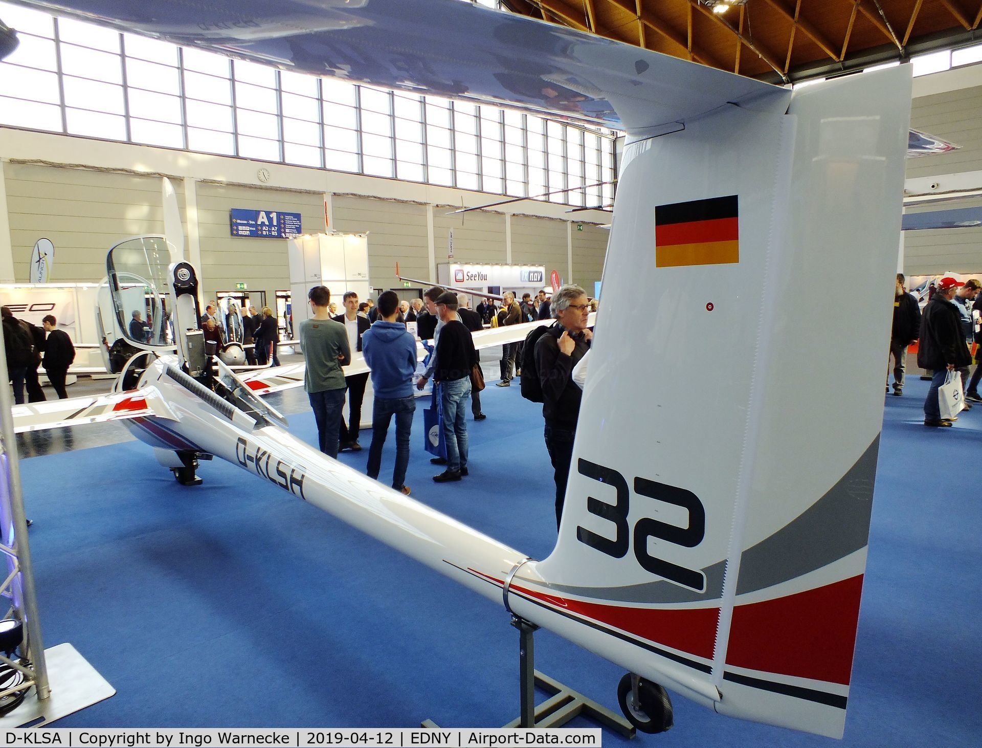 D-KLSA, Schleicher ASG-32Mi C/N unknown_d-klsa, Schleicher ASG-32Mi at the AERO 2019, Friedrichshafen