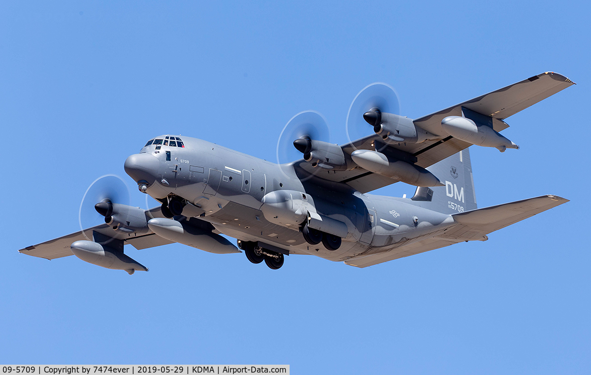 09-5709, Lockheed Martin HC-130J Combat King II Hercules C/N 382-5709, A Combat king recovering at Davis Monthan