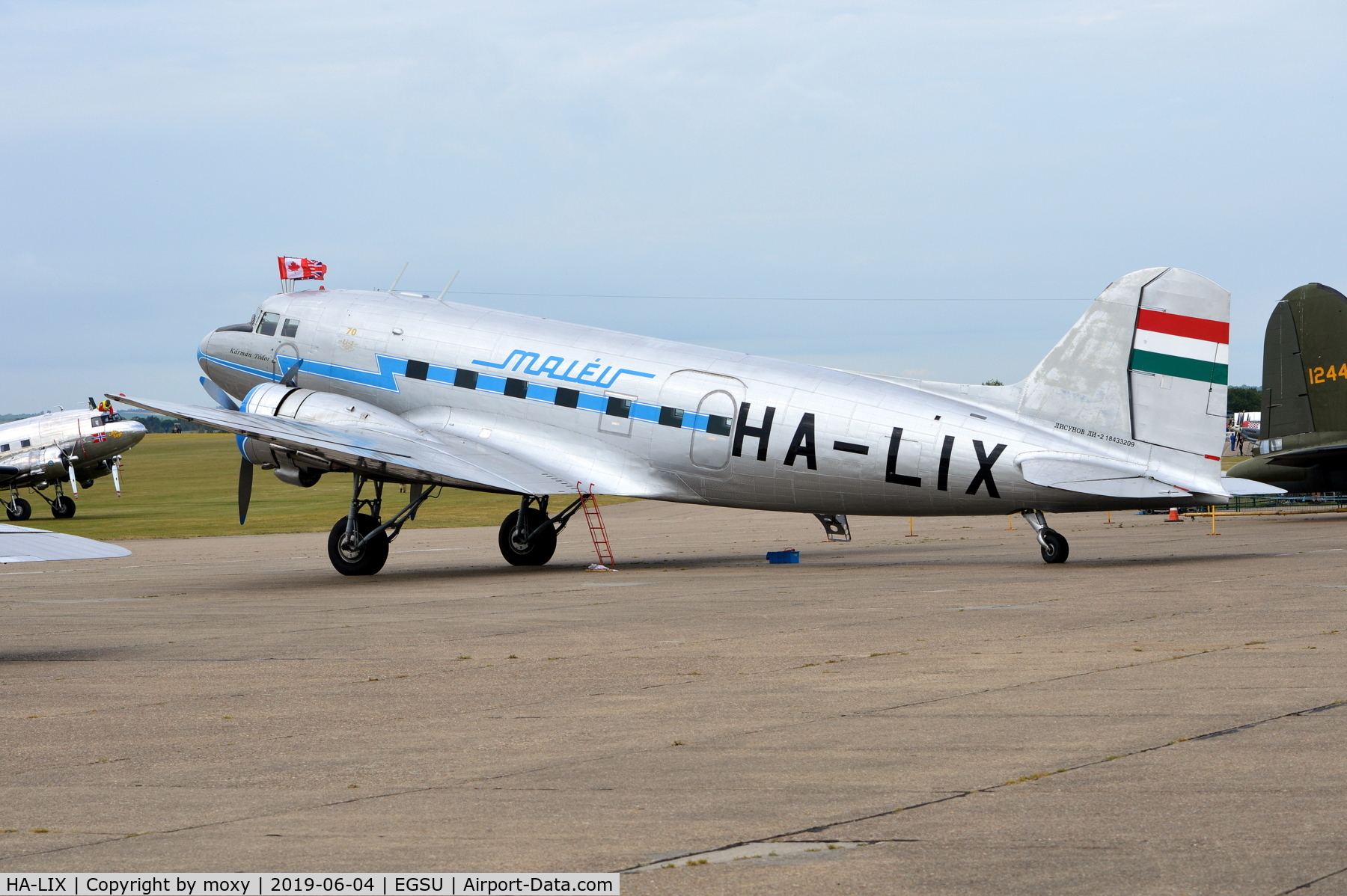 HA-LIX, 1949 Lisunov Li-2T Cab C/N 18433209, Lisunov Li-2T at Duxford.