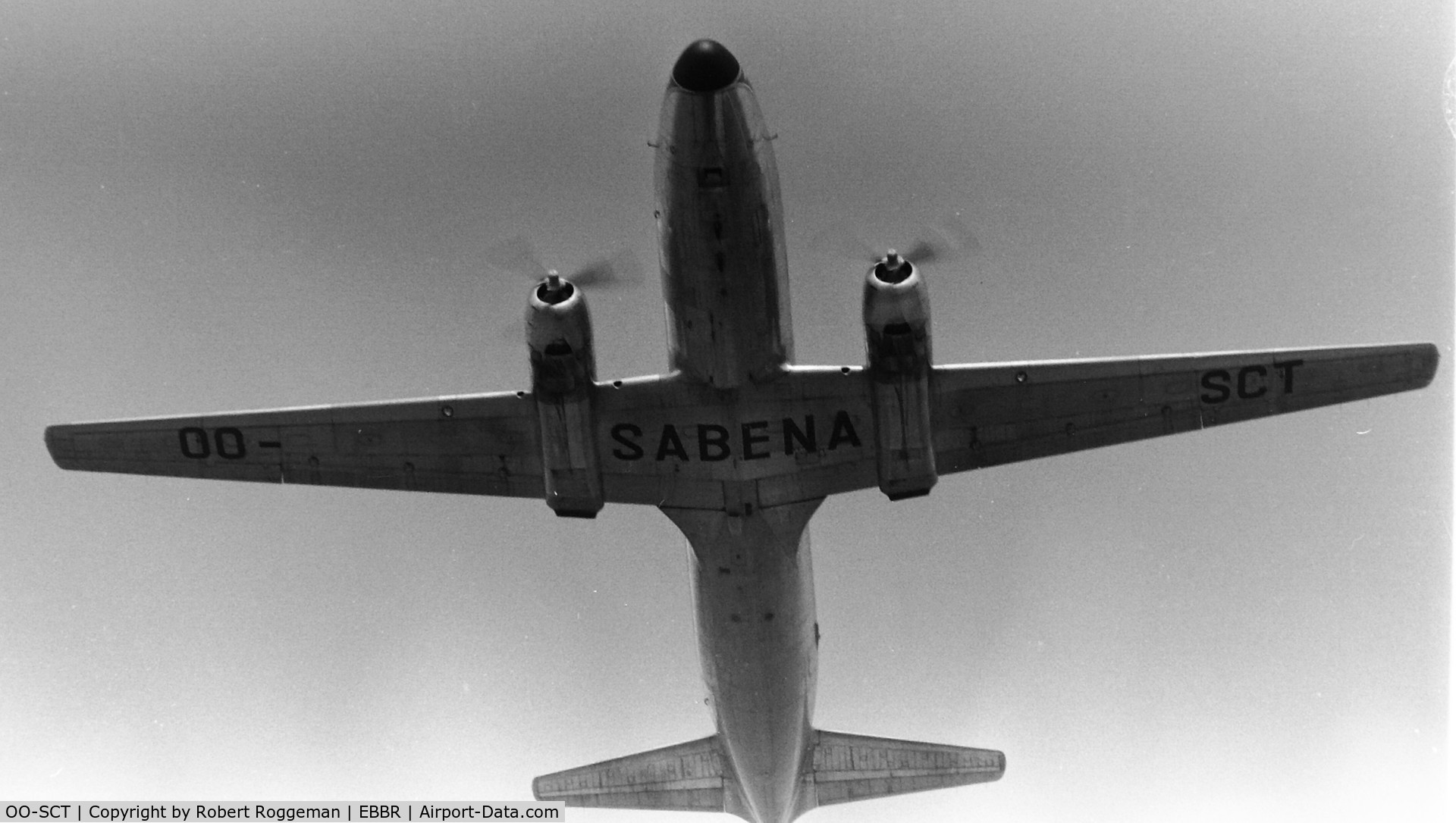 OO-SCT, 1956 Convair 440 Metropolitan C/N 381, Mid 1960's.SABENA.