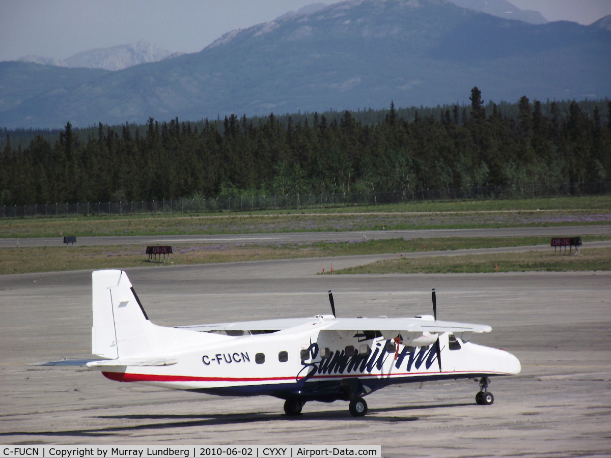 C-FUCN, 1986 Dornier 228-202 C/N 8109, On the ramp at Whitehorse, Yukon.