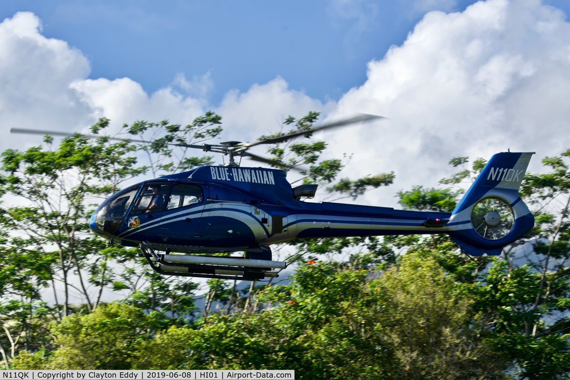 N11QK, 2002 Eurocopter EC-130B-4 (AS-350B-4) C/N 3639, HI01 (HPV) 2019.