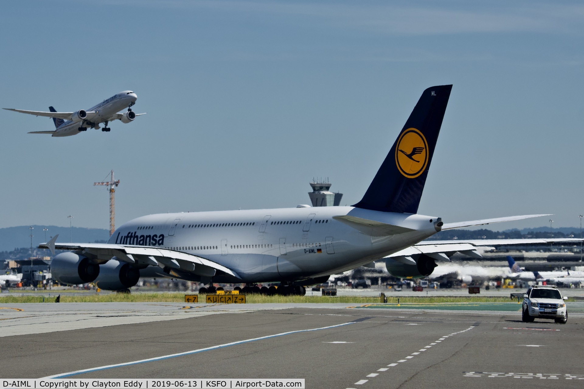 D-AIML, 2013 Airbus A380-841 C/N 149, SFO 2019.