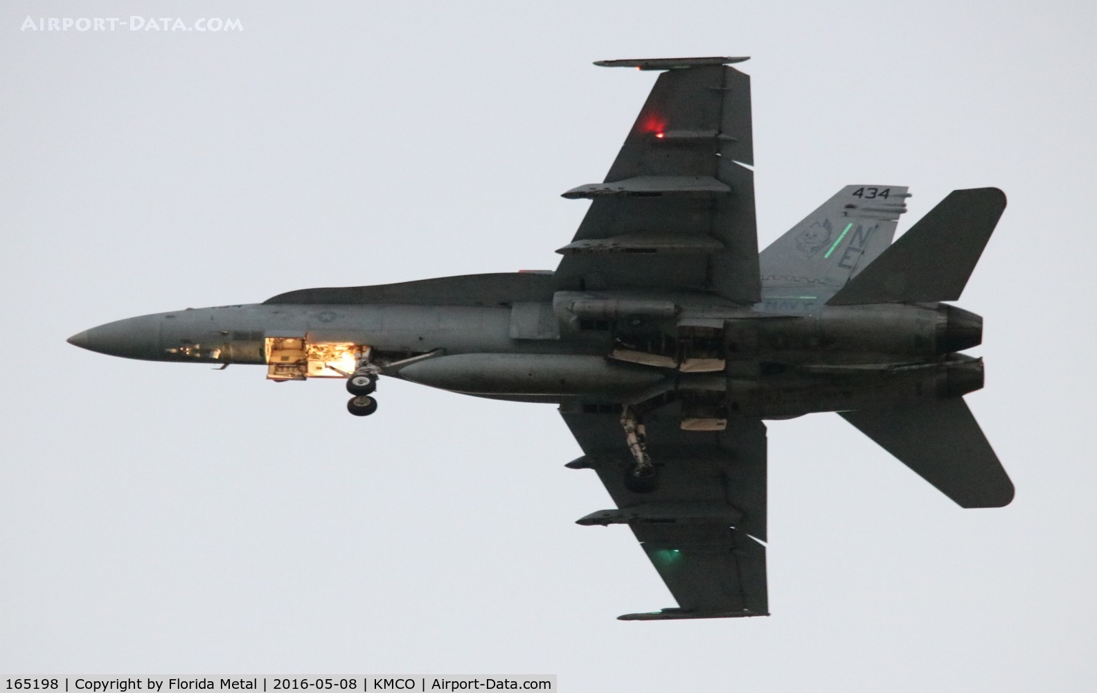 165198, McDonnell Douglas F/A-18C Hornet C/N 1348/C423, MCO Spotting