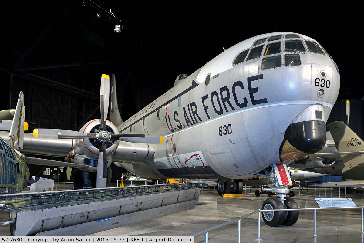 52-2630, 1952 Boeing KC-97L Stratofreighter C/N 16661, On display at the National Museum of the U.S. Air Force.  This aircraft christened “Zeppelinheim” was flown by the 160th Air Refueling Group of the Ohio Air National Guard.
