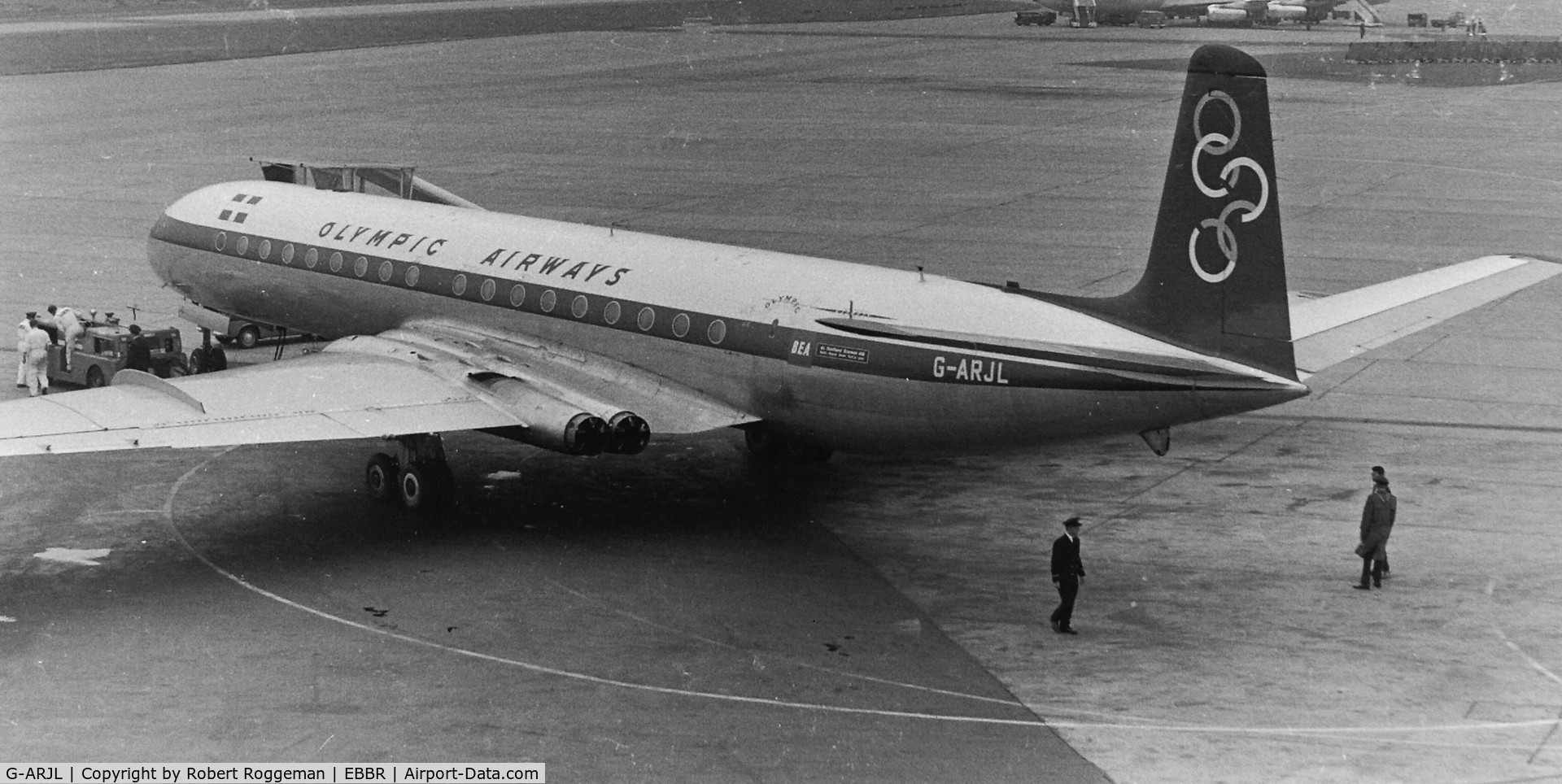 G-ARJL, 1961 De Havilland DH.106 Comet 4B C/N 6455, Mid 1960's.BEA.OLYMPIC AIRWAYS.