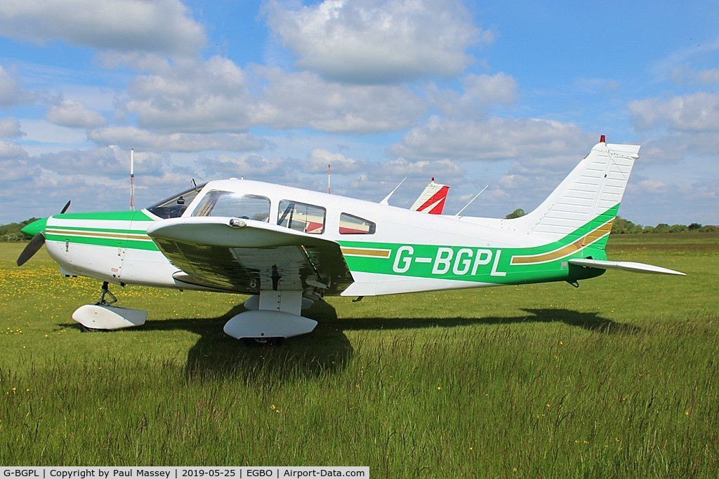 G-BGPL, 1979 Piper PA-28-161 Cherokee Warrior II C/N 28-7916289, Resident Aircraft. Owned by Demero Ltd + Livingston Skies Ltd. Ex:-N9603N.