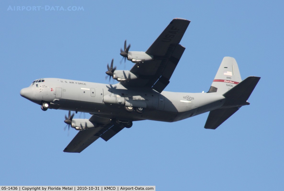 05-1436, 2005 Lockheed Martin C-130J-30 Super Hercules C/N 382-5575, MCO Spotting