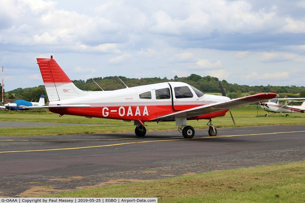 G-OAAA, 1993 Piper PA-28-161 Cherokee Warrior II C/N 2816107, Resident Aircraft. Owned by Redhill Air Services Ltd. Ex:-N9142N.