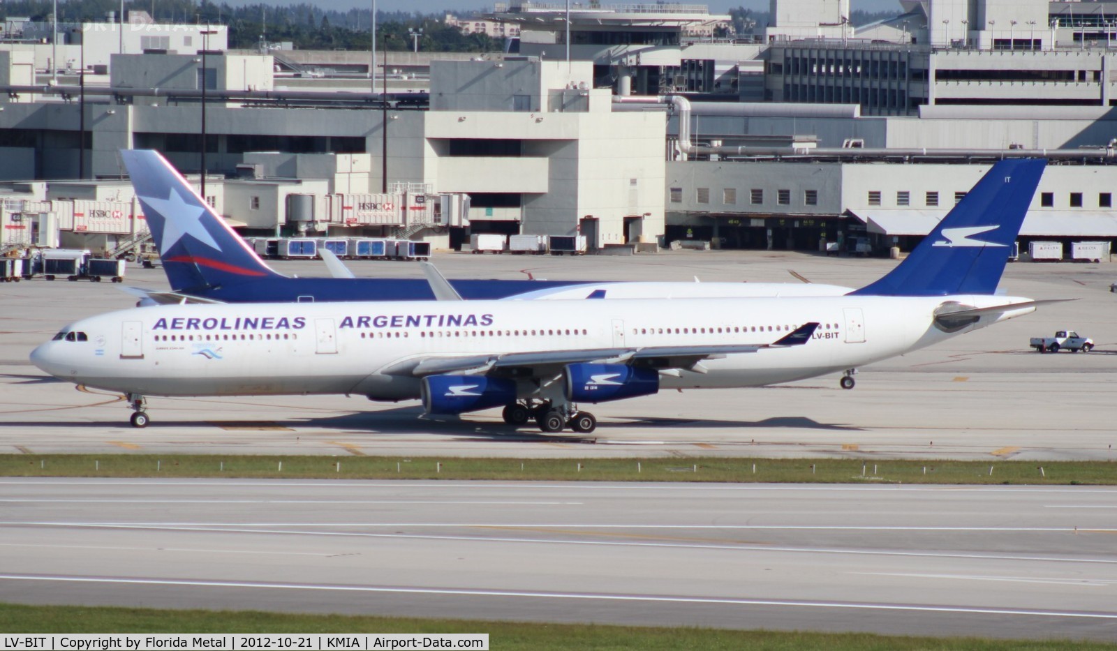 LV-BIT, 1995 Airbus A340-313 C/N 093, MIA Spotting