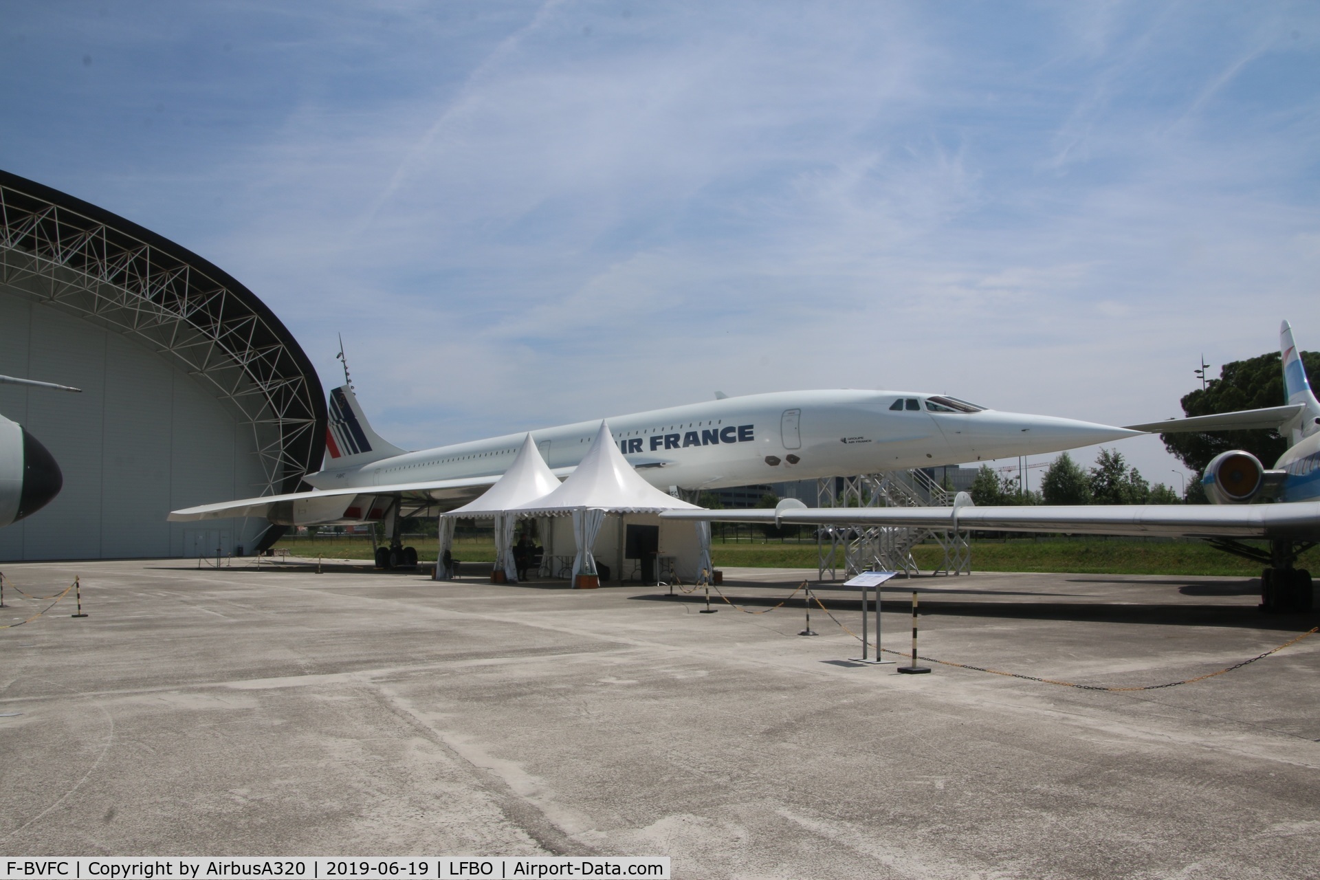 F-BVFC, 1976 Aerospatiale-BAC Concorde 101 C/N 9, On display at Aeroscopia