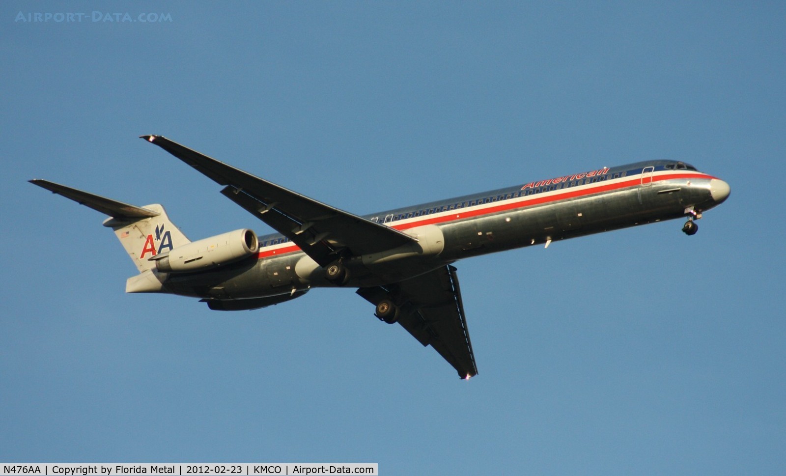 N476AA, 1988 McDonnell Douglas MD-82 (DC-9-82) C/N 49651, MCO spotting