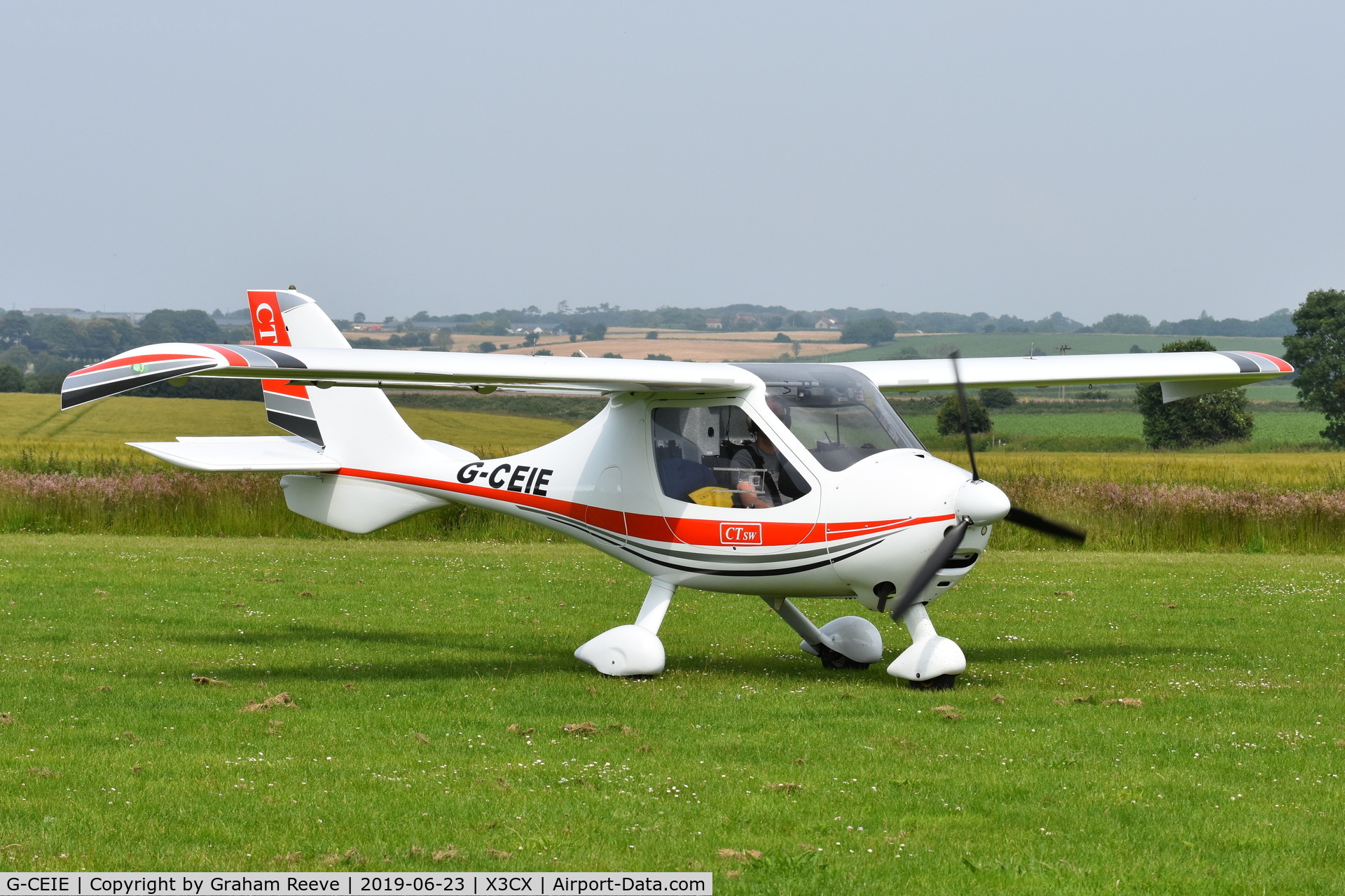 G-CEIE, 2006 Flight Design CTSW C/N 8243, Just landed at Northrepps.