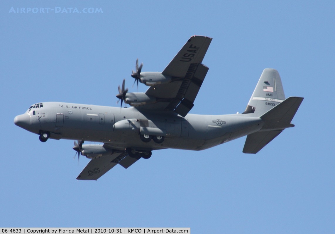 06-4633, 2006 Lockheed Martin C-130J-30 Super Hercules C/N 382-5588, MCO spotting