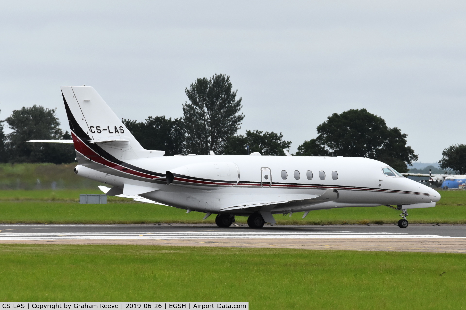 CS-LAS, 2015 Cessna 680A Citation Latitude C/N 680A-0015, Departing from Norwich.