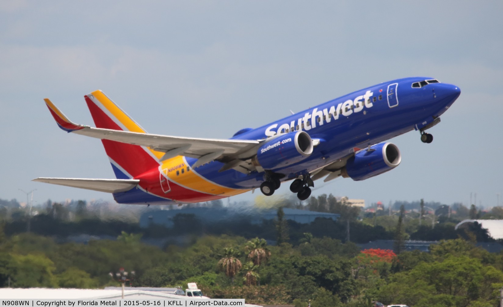 N908WN, 2008 Boeing 737-7H4 C/N 36620, FLL spotting