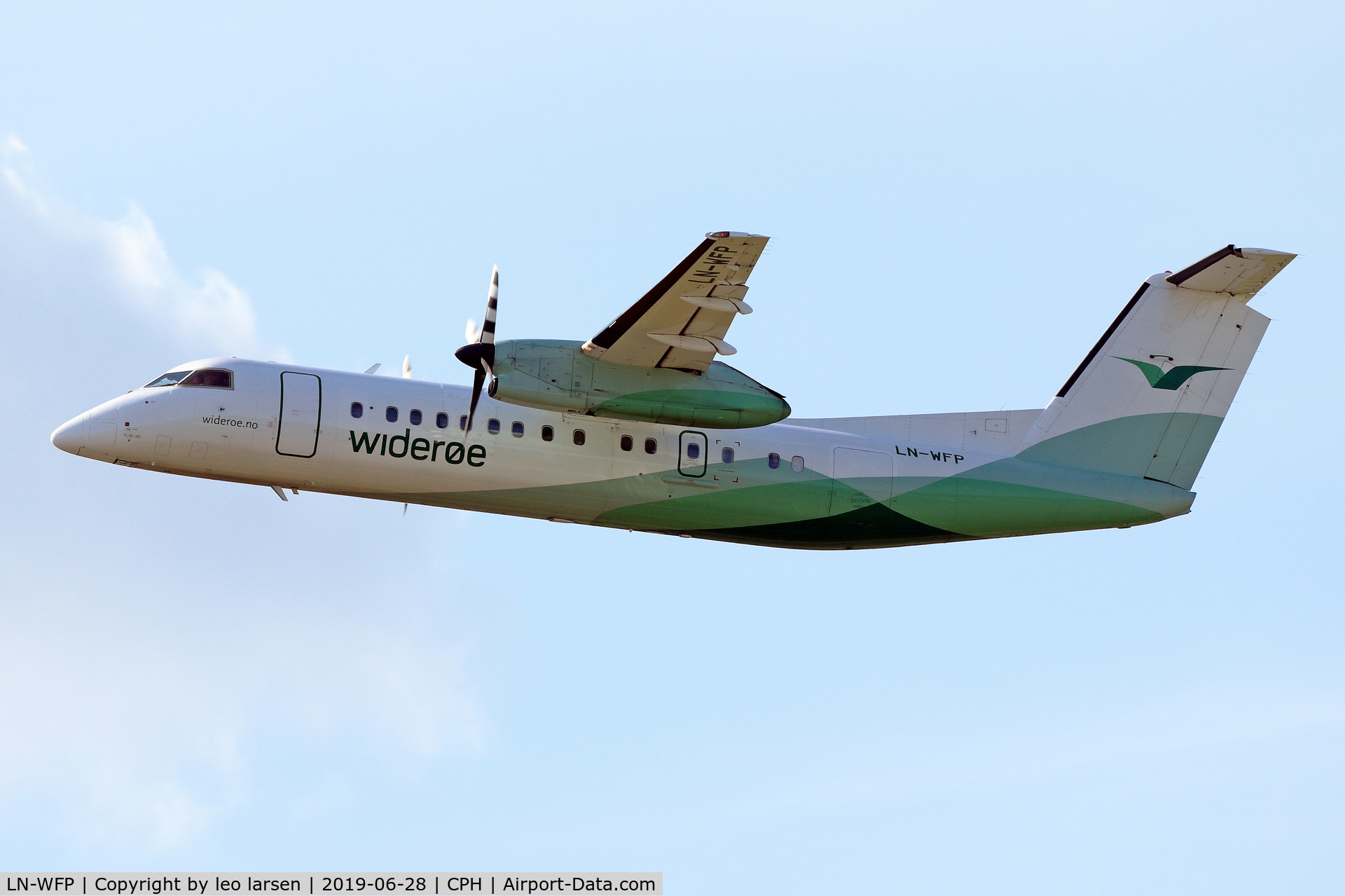 LN-WFP, 1998 De Havilland Canada DHC-8-311Q Dash 8 C/N 495, Copenhagen 28.6.2019