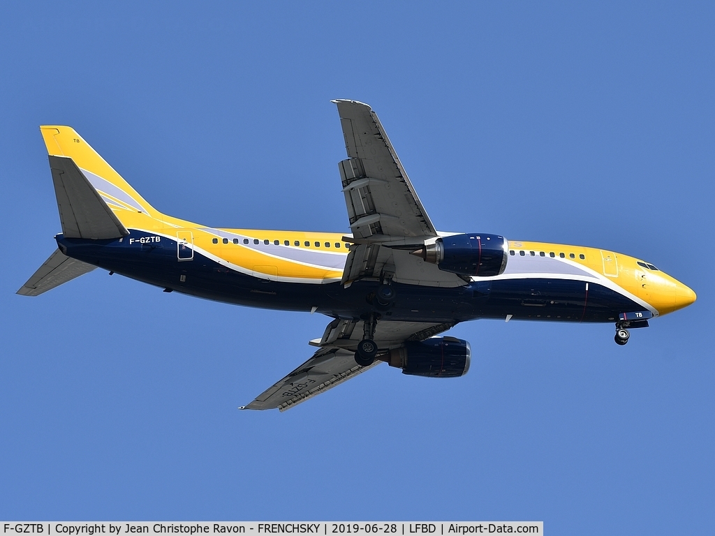 F-GZTB, 1999 Boeing 737-33V C/N 29336, ASL Airlines France from Palermo (PMO)