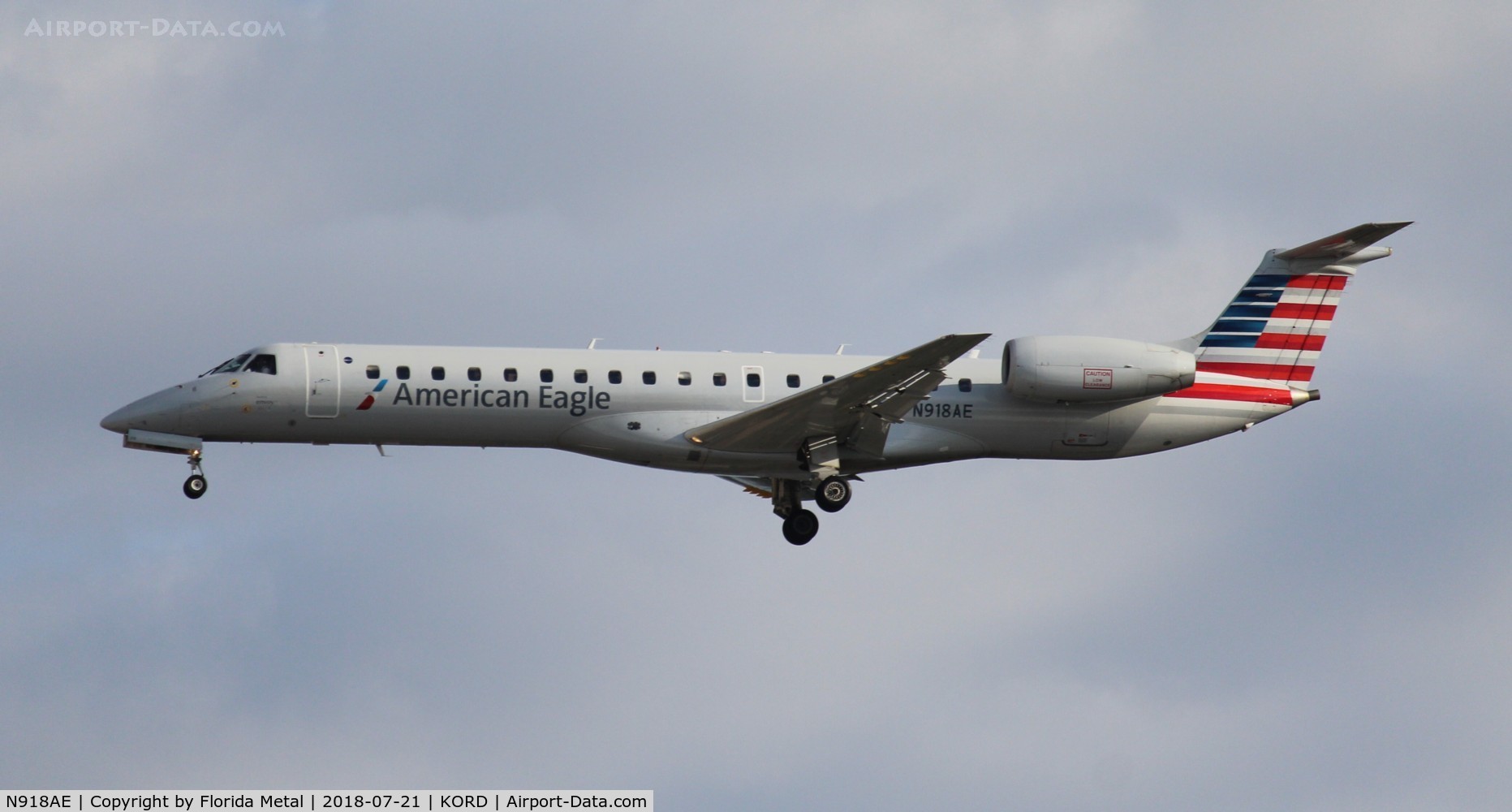 N918AE, 2005 Embraer ERJ-145LR (EMB-145LR) C/N 14500902, ORD spotting