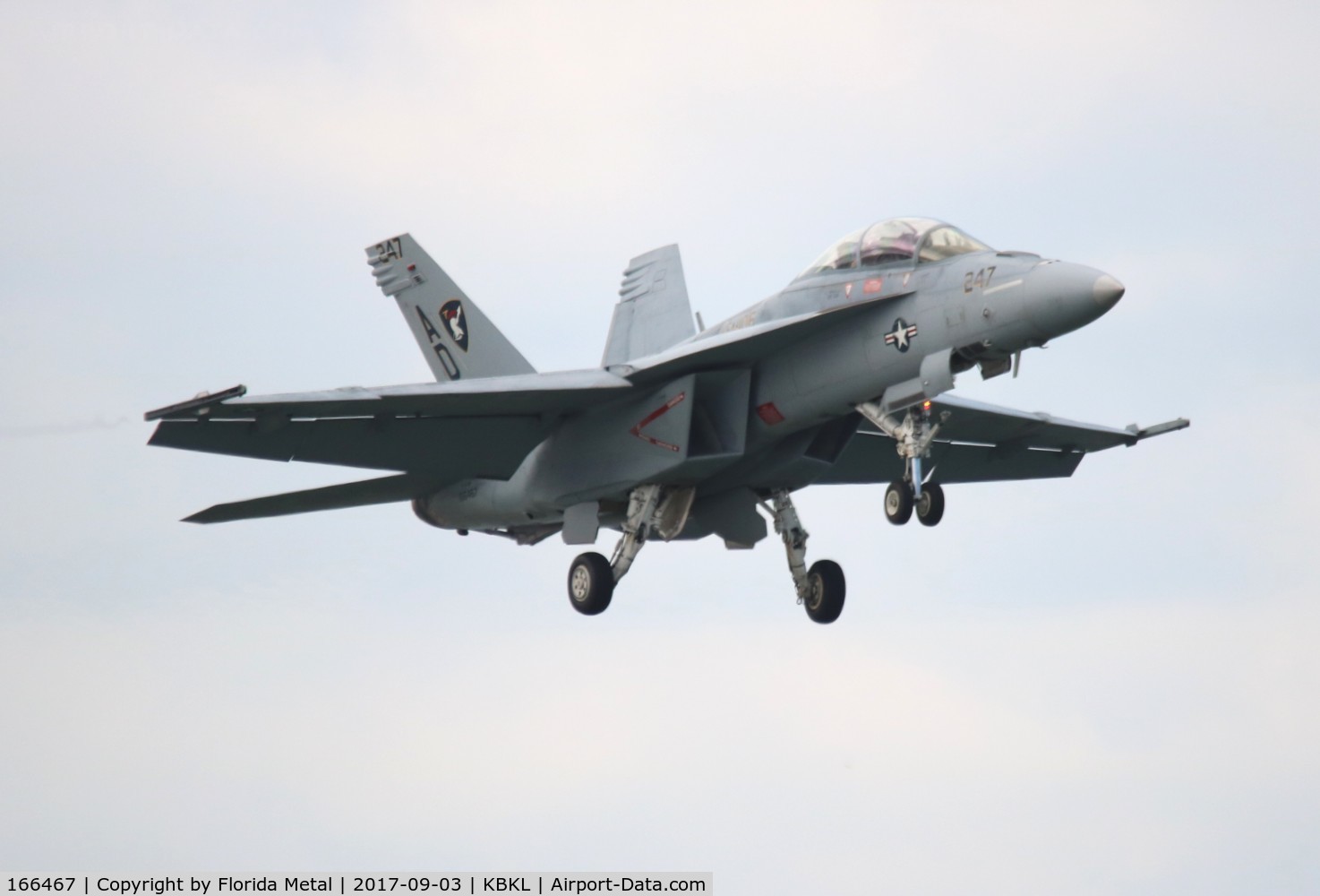 166467, Boeing F/A-18F Super Hornet C/N F102, Cleveland Airshow 2017