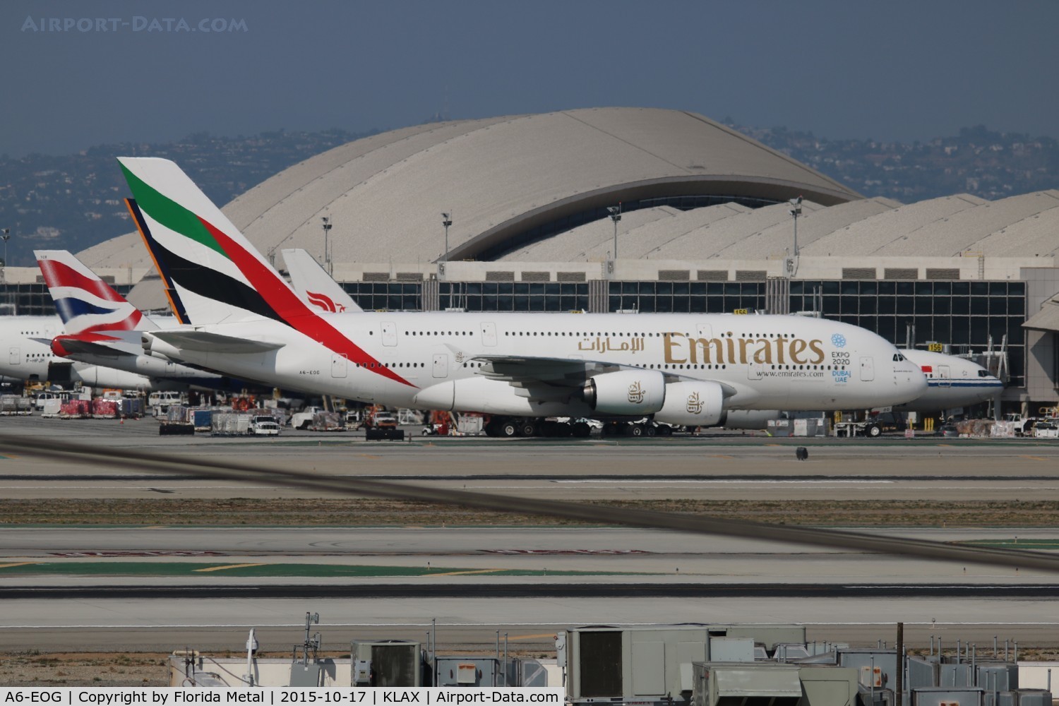 A6-EOG, 2014 Airbus A380-861 C/N 172, LAX spotting