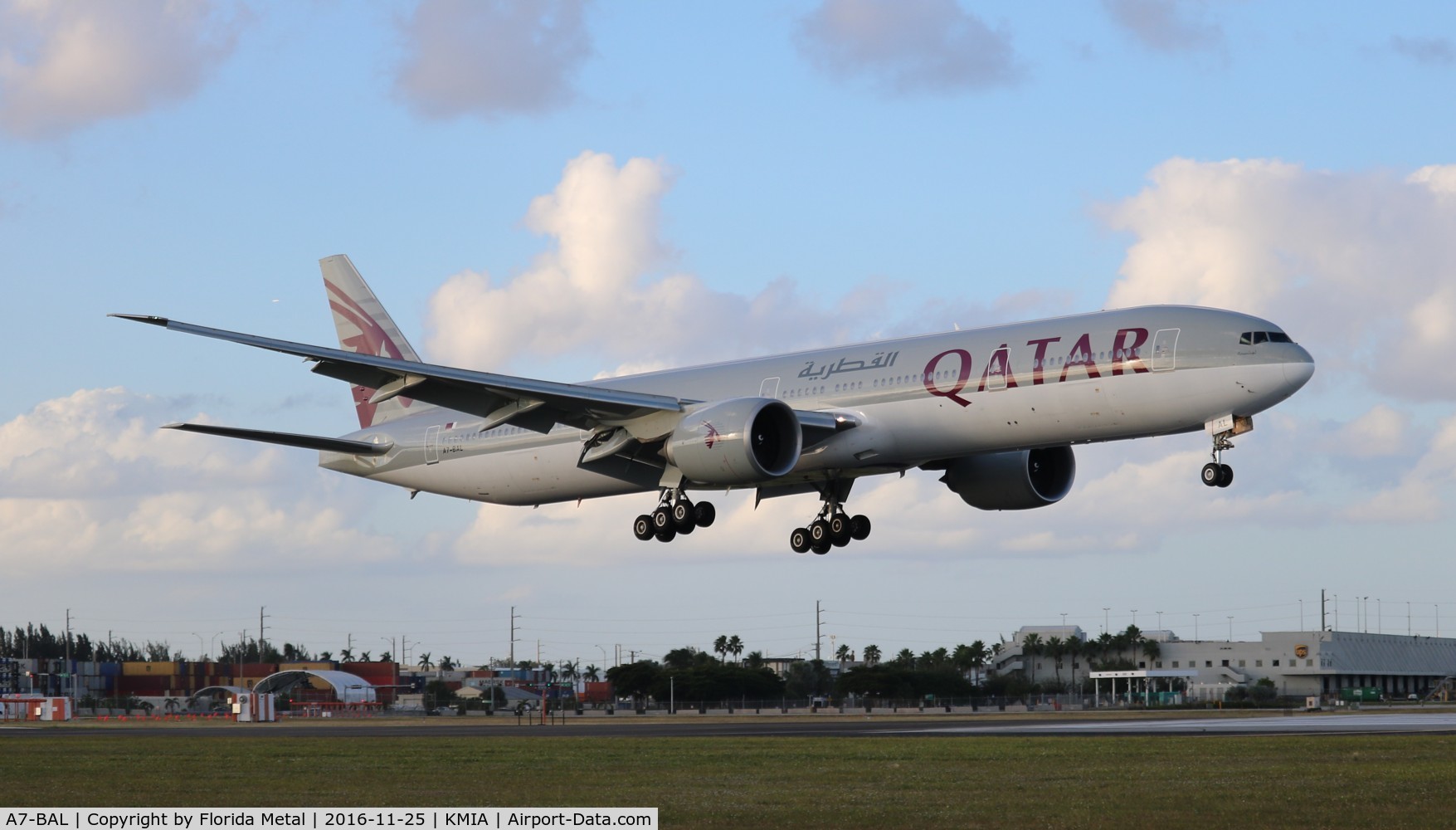 A7-BAL, 2010 Boeing 777-3DZ/ER C/N 38244, MIA spotting