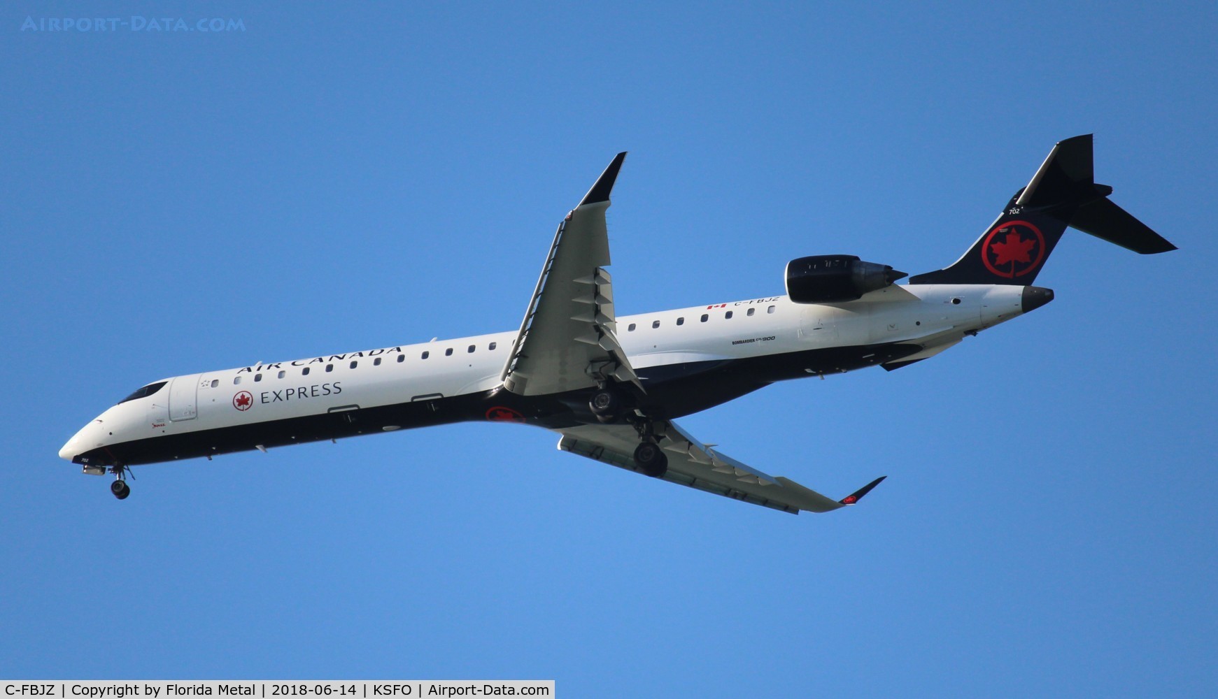 C-FBJZ, 2005 Canadair CRJ-705ER (CL-600-2D15) Regional Jet C/N 15037, SFO spotting