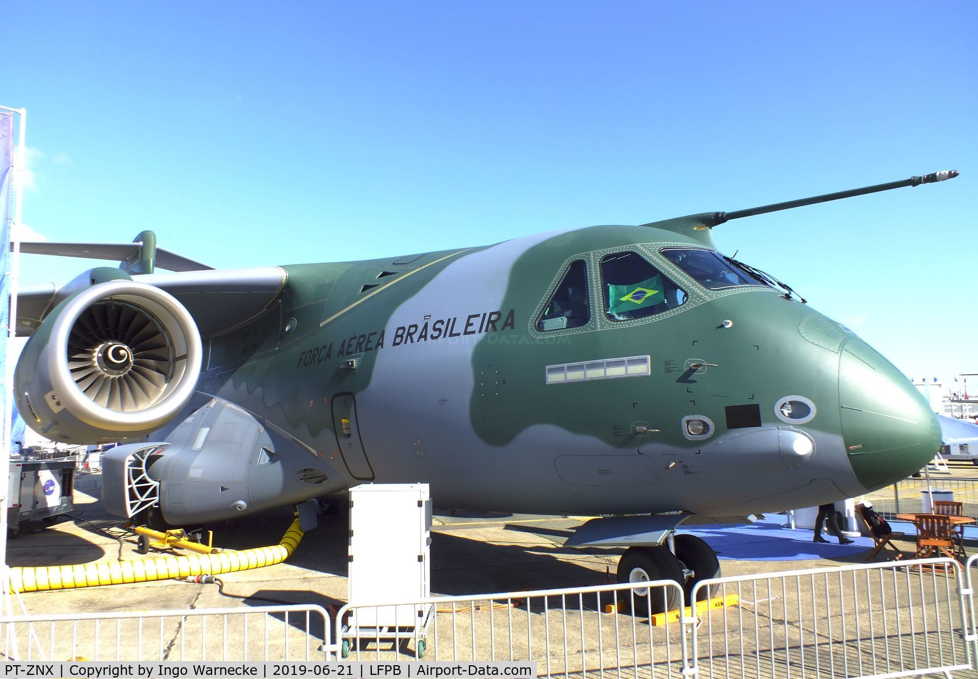 PT-ZNX, Embraer KC-390 (EMB-390) C/N 39000004, EMBRAER KC-390 (EMB-390) of the Forca Aerea Brasileira (Brazilian AF) at the Aerosalon 2019, Paris