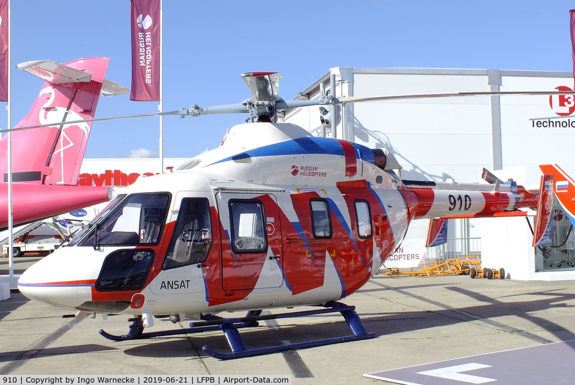 910, Kazan Helicopters Ansat C/N 33114, Kazan Helicopters Ansat at the Aerosalon 2019, Paris