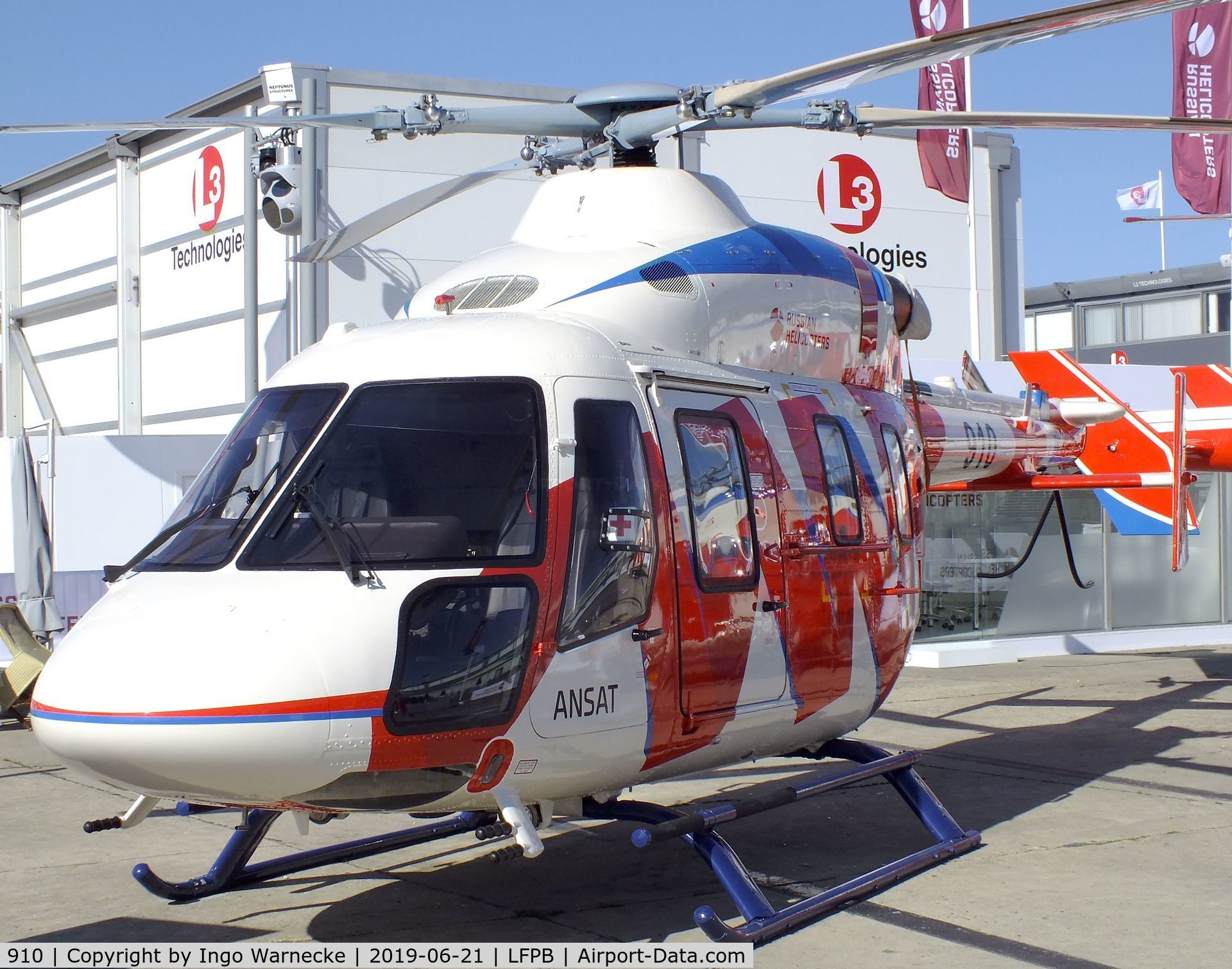 910, Kazan Helicopters Ansat C/N 33114, Kazan Helicopters Ansat at the Aerosalon 2019, Paris