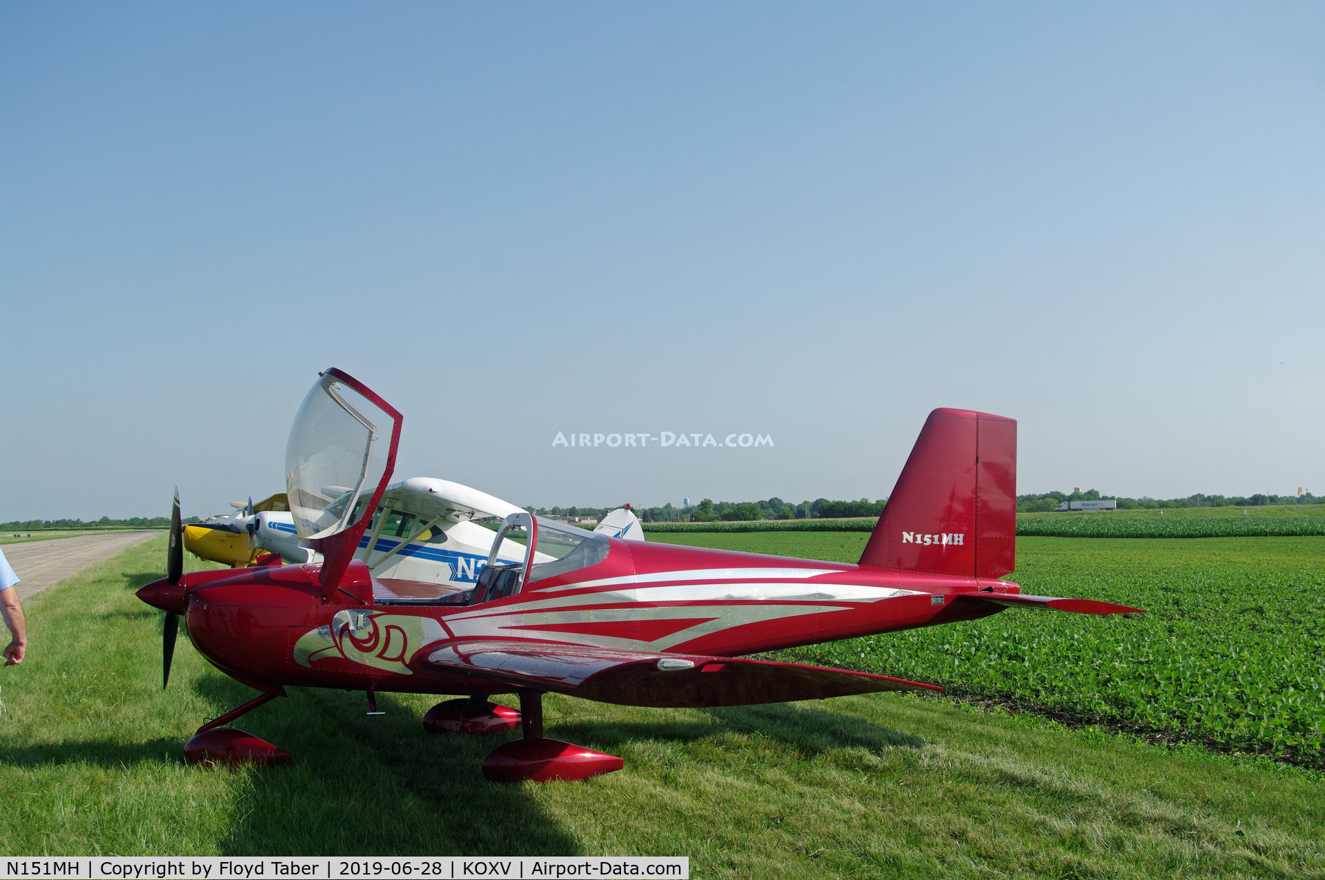 N151MH, 2014 Vans RV-12 C/N 120755, Visitor at the Ercoupe owners convention