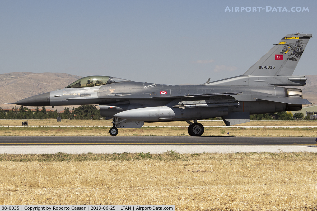 88-0035, 1988 TAI (Turkish Aerospace Industries) F-16C Fighting Falcon C/N 4R-37, Anatolian Eagle 2019