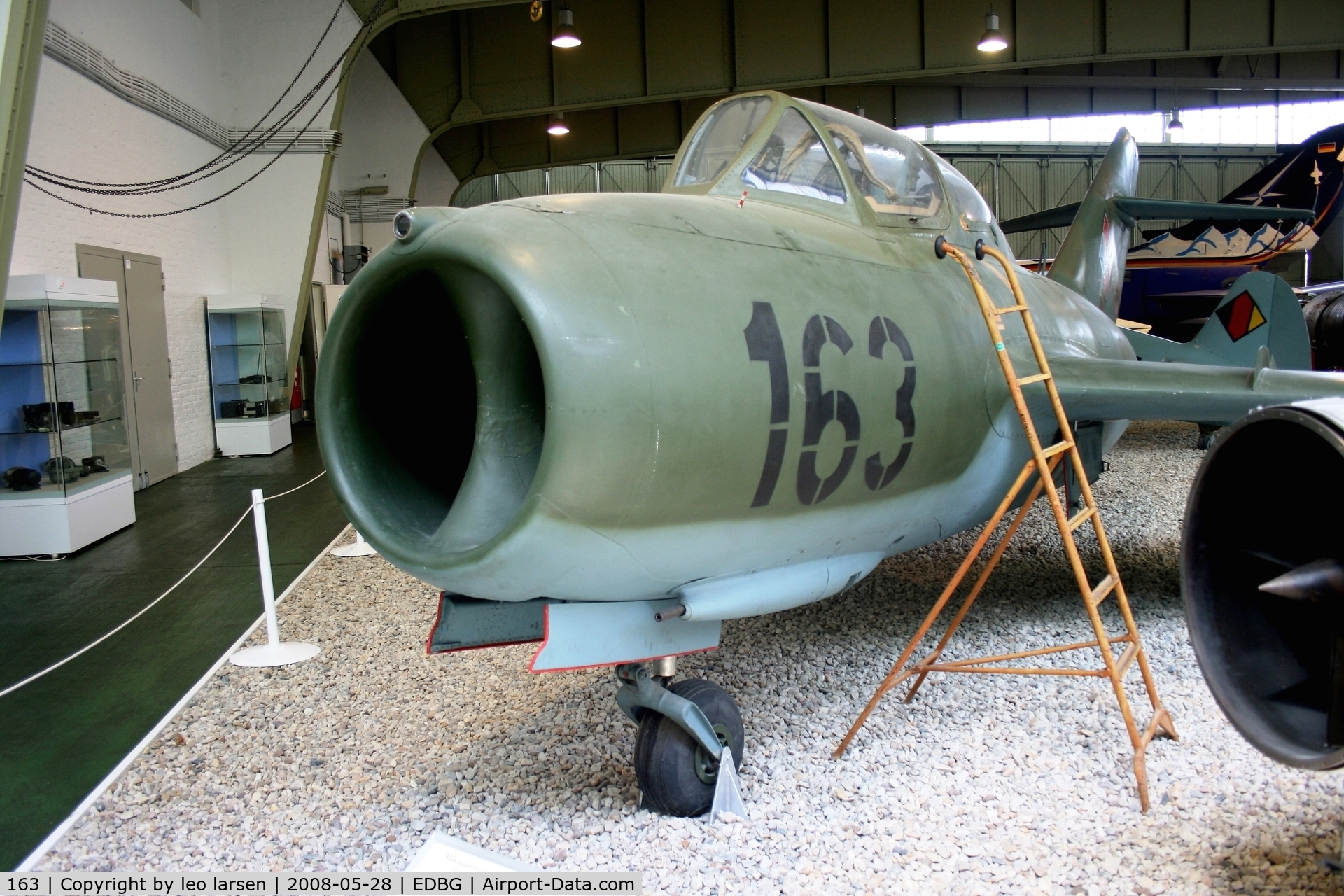 163, 1959 Mikoyan-Gurevich MiG-15 UTI C/N 922257, Berlin Gatow air museum 28.5.2008