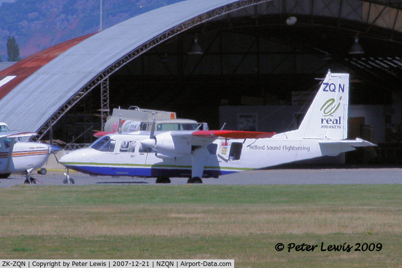 ZK-ZQN, 1986 Pilatus Britten-Norman BN-2B-26 Islander C/N 2197, Milford Sound Flightseeing Ltd., Queenstown