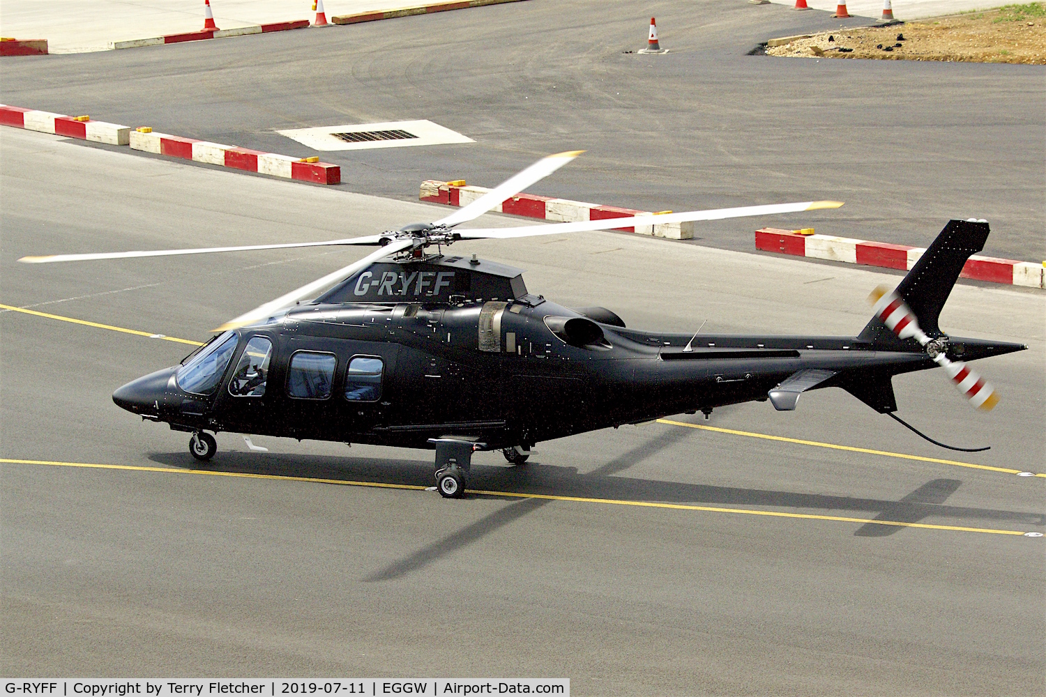 G-RYFF, 2007 Agusta A-109S Grand C/N 22058, At Luton