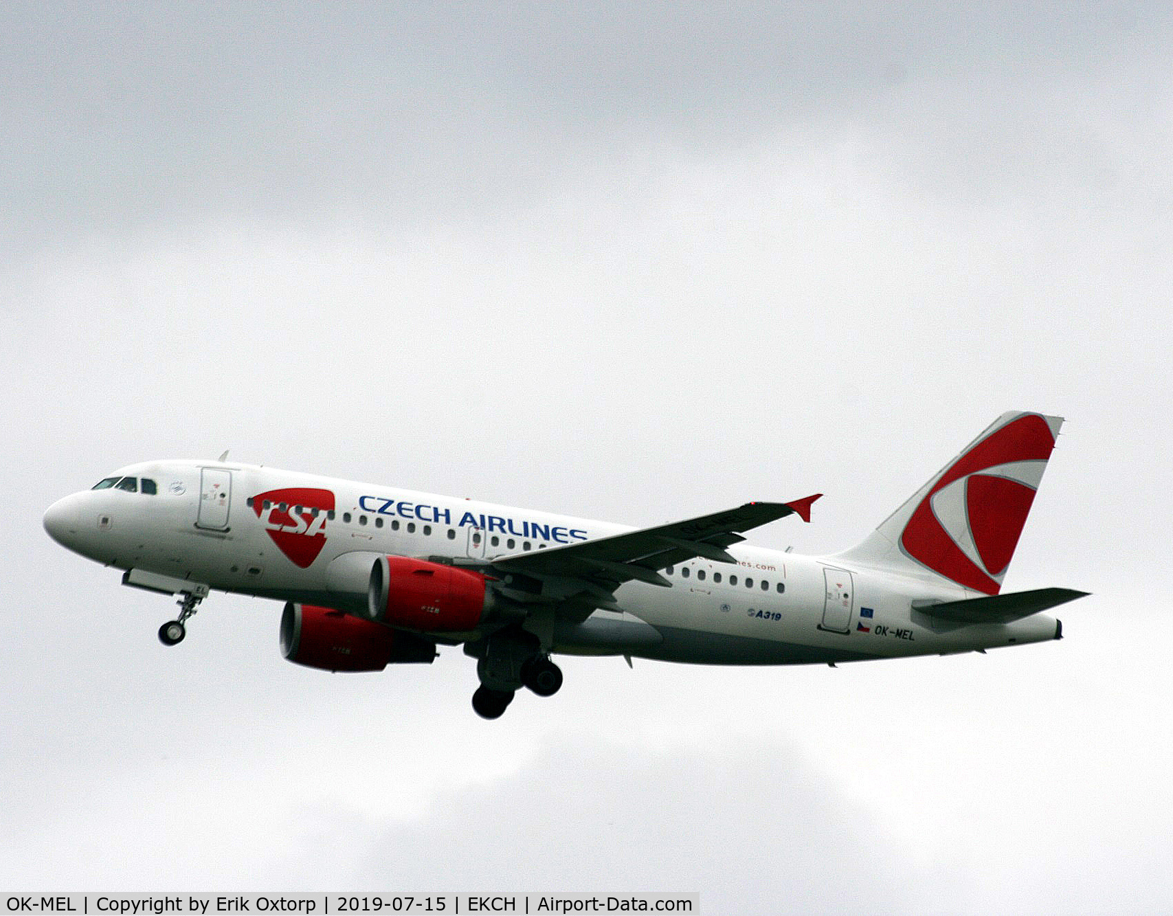 OK-MEL, 2007 Airbus A319-112 C/N 3094, OK-MEL takeoff rw 22L