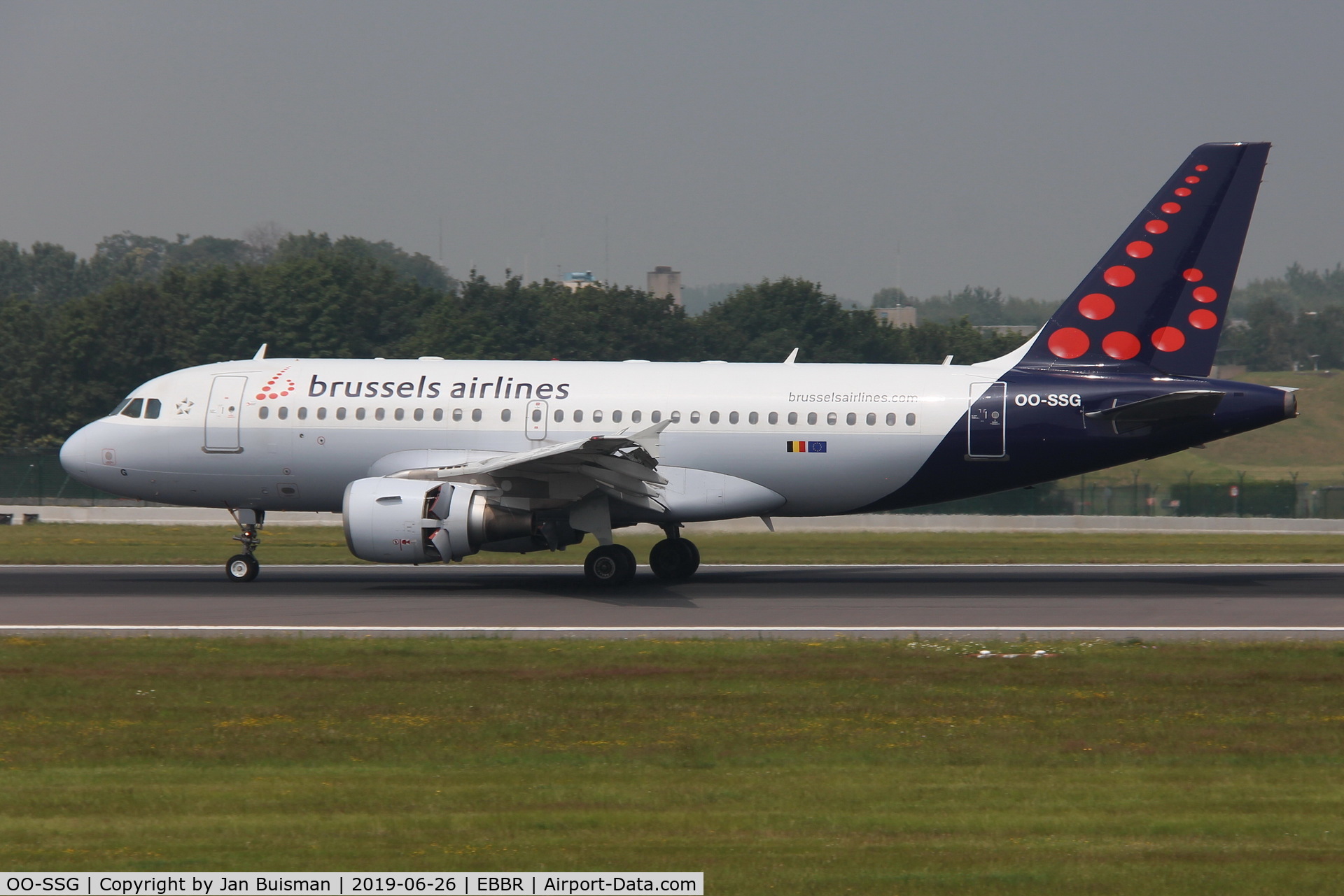 OO-SSG, 2000 Airbus A319-112 C/N 1160, Brussels Airlines