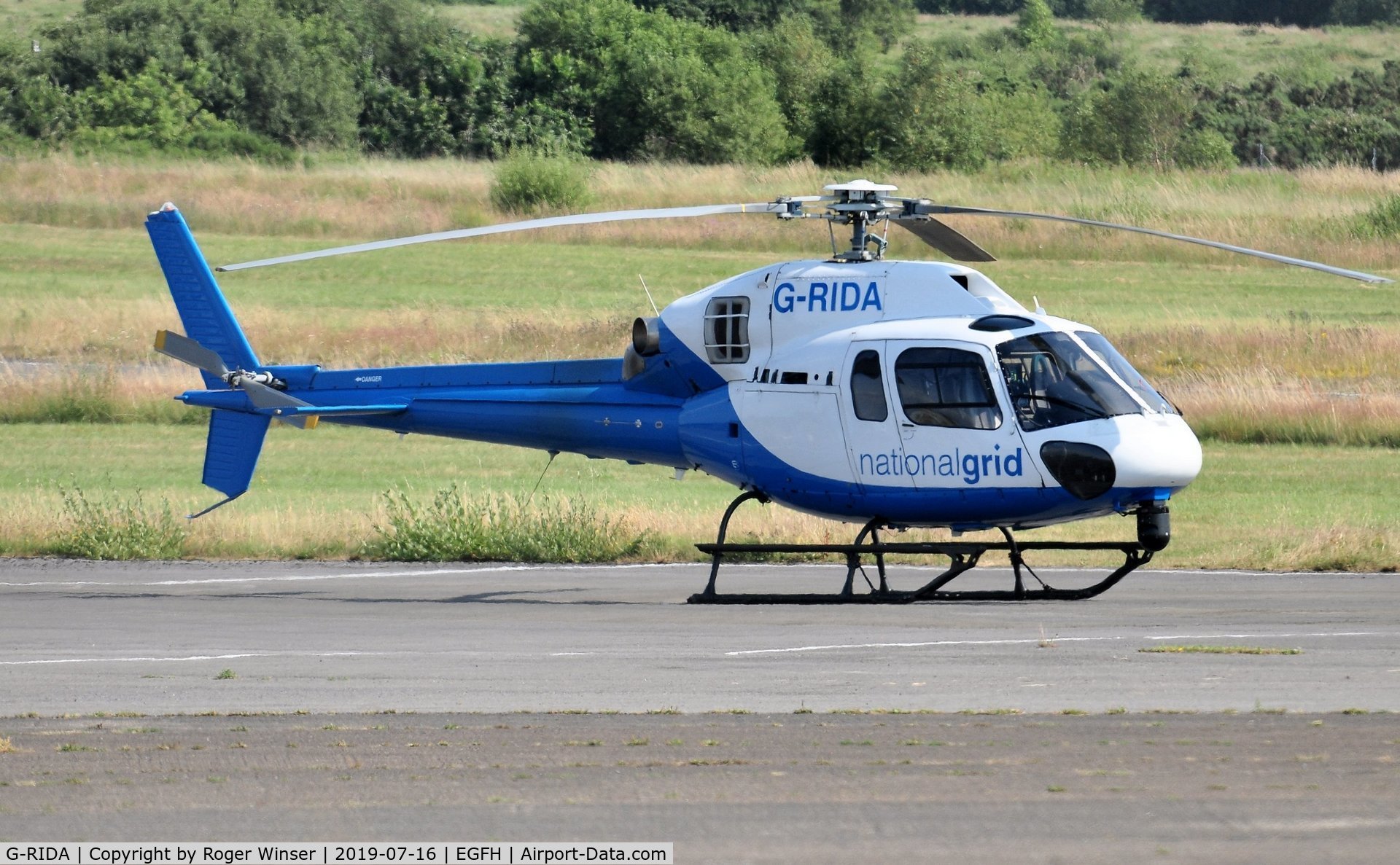 G-RIDA, 2007 Eurocopter AS-355NP Ecureuil 2 C/N 5734, Visiting Ecureuil 2 operated by National Grid.