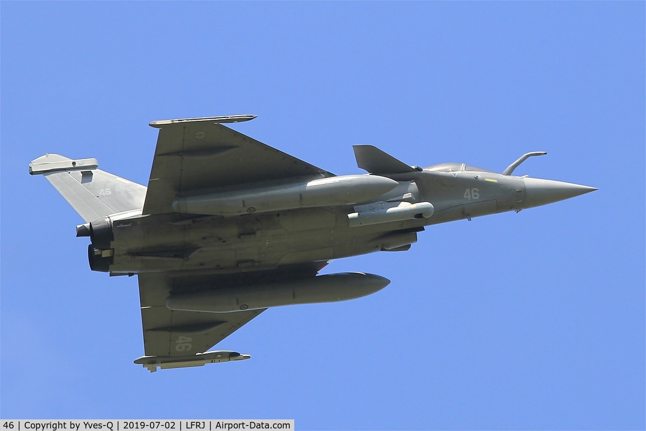46, 2016 Dassault Rafale M C/N 46, Dassault Rafale M, Take off rwy 08, Landivisiau naval air base (LFRJ)