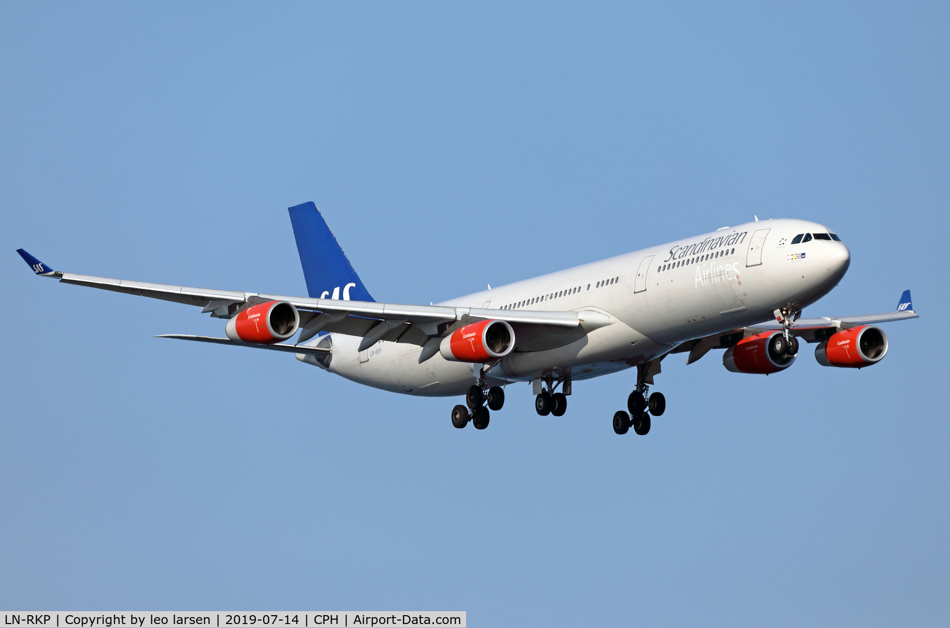 LN-RKP, 1997 Airbus A340-313X C/N 167, Copenhagen 14.7.2019 L/D R-22L