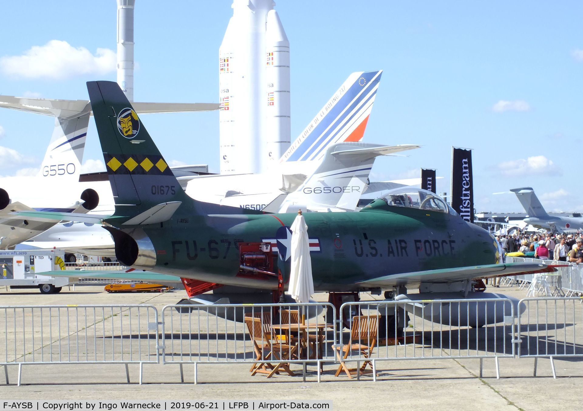 F-AYSB, 1958 Canadair CL-13B Sabre 6 C/N S6-1675, Canadair CL-13B Sabre 6 (F-86) at the Aerosalon 2019, Paris