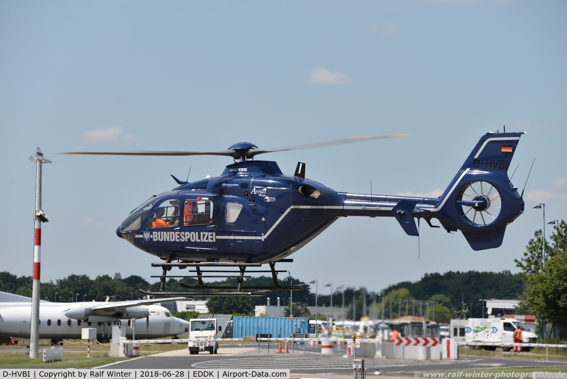 D-HVBI, 2002 Eurocopter EC-135T-2 C/N 0177, Eurocopter EC-135T2i - Bundespolizei - 0177 - D-HVBI - 28.06.2018 - CGN
