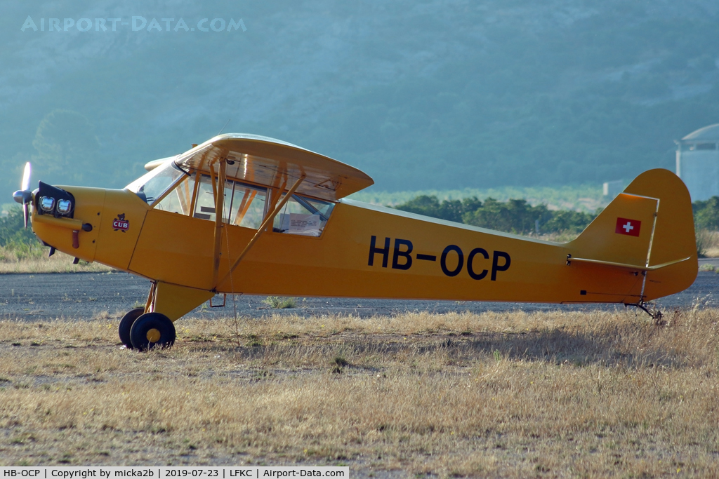 HB-OCP, 1943 Piper J3C-65 Cub Cub C/N 10937, Parked