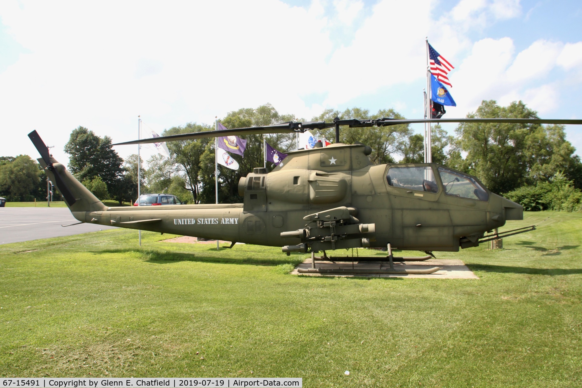 67-15491, 1967 Bell AH-1F Cobra C/N 20155, At the Janesville, WI VFW post