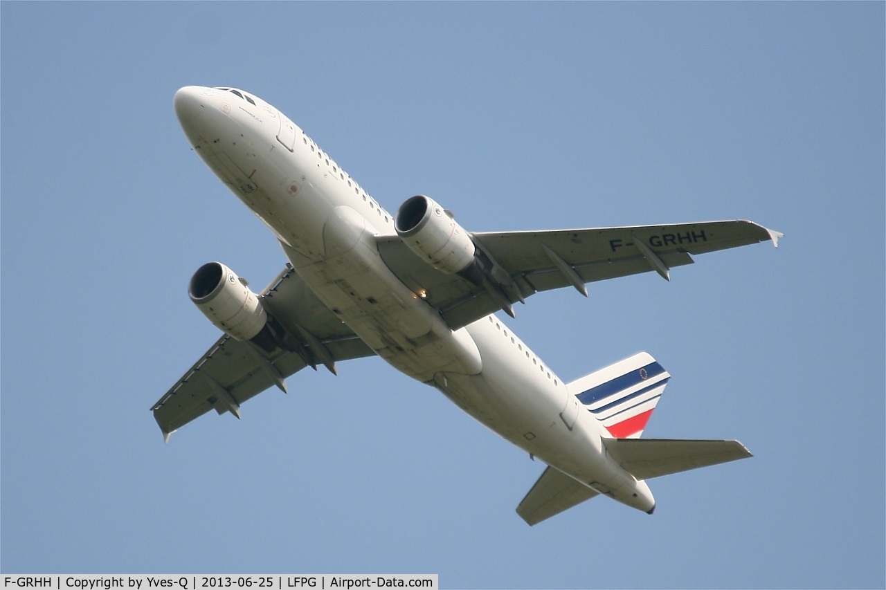 F-GRHH, 1999 Airbus A319-111 C/N 1151, Airbus A319-111, Take off rwy 27L, Roissy Charles De Gaulle airport (LFPG-CDG)