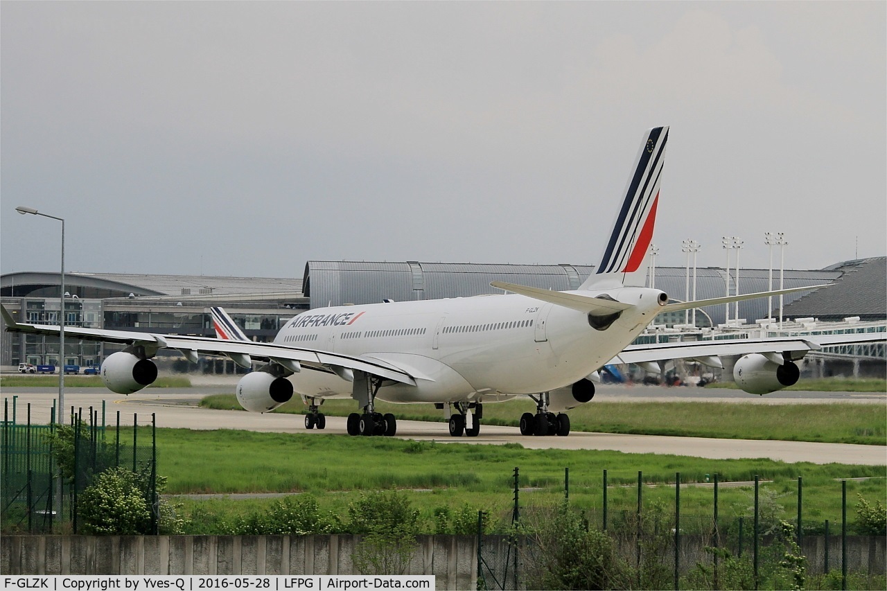 F-GLZK, 1997 Airbus A340-313X C/N 207, Airbus A340-313X, Taxiing, Roissy Charles De Gaulle Airport (LFPG-CDG)