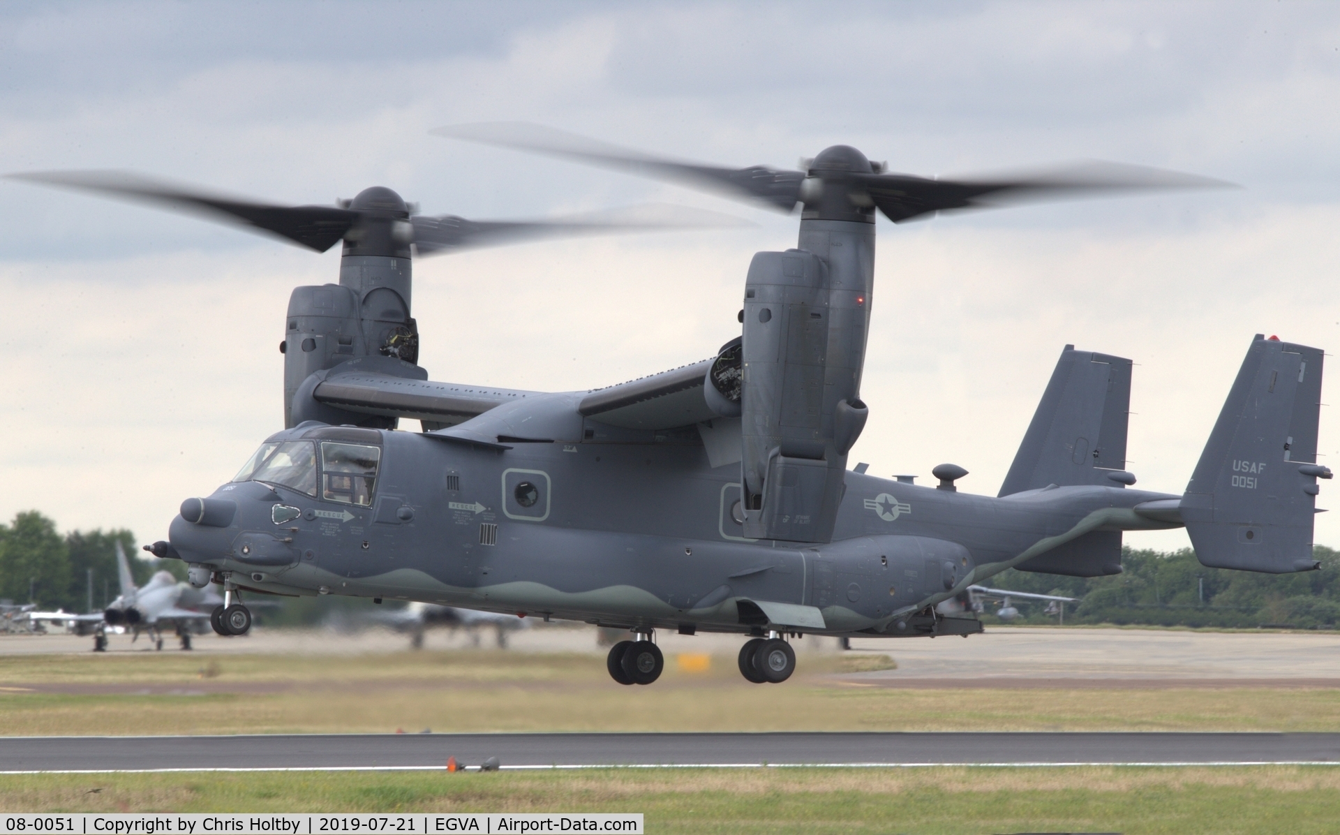08-0051, Bell-Boeing CV-22B Osprey C/N D1042, Osprey landing after a very well-received display at RIAT 2019 RAF Fairford