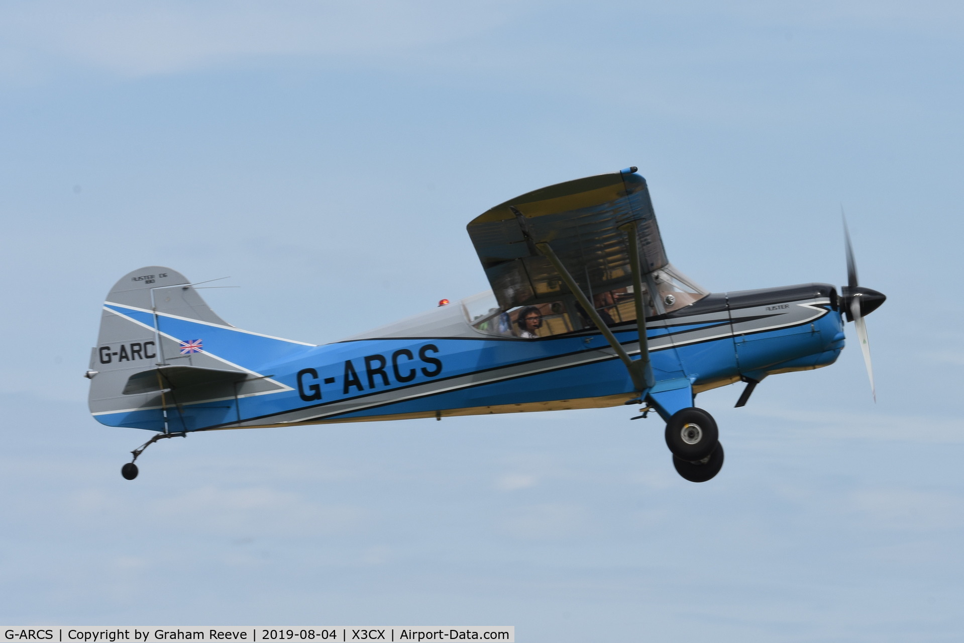 G-ARCS, 1960 Auster D6-180 C/N 3703, Departing from Northrepps.